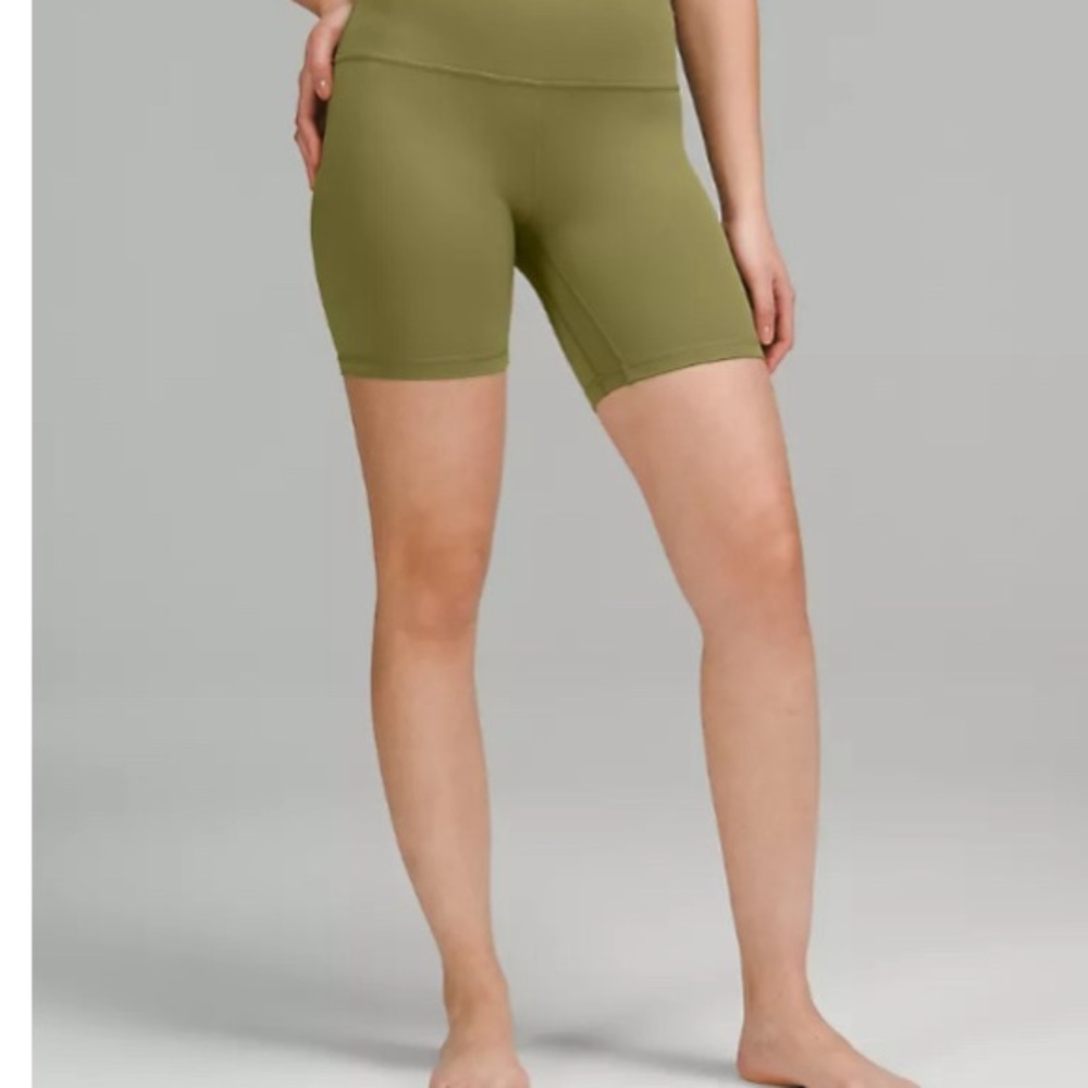 lululemon Align™ High-Rise Short 6" size 10 Bronze Green